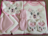 Newborn Teddy Bear Fleece Gift Set (8pcs)