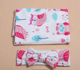 Pre-Order Swaddle With Headband (2pcs)