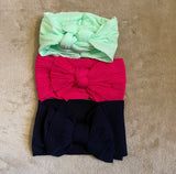 Knotted Big Bow Headband Set (3pcs)