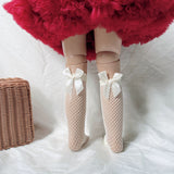 Bow Fishnet Socks