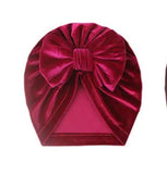 Baby Velvet Turban Bow Knot Cap