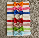 Mini Bow Headband Set (Pack of 8)