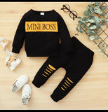 Mini Boss Sweatshirt & Trouser Set (2pcs)