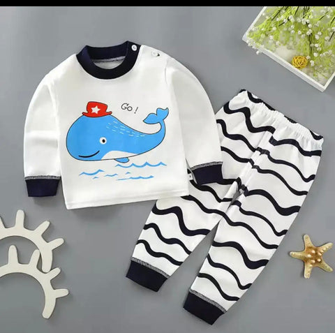 Whale Sweatshirt & Trouser Set
