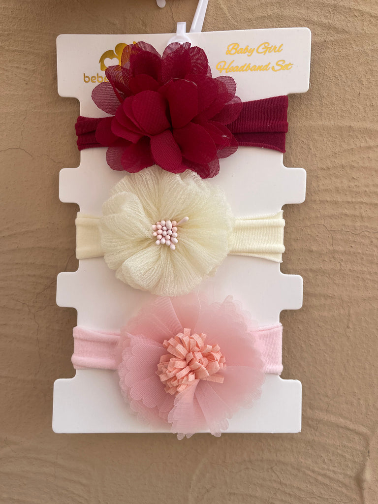 Floral Baby Headband Set