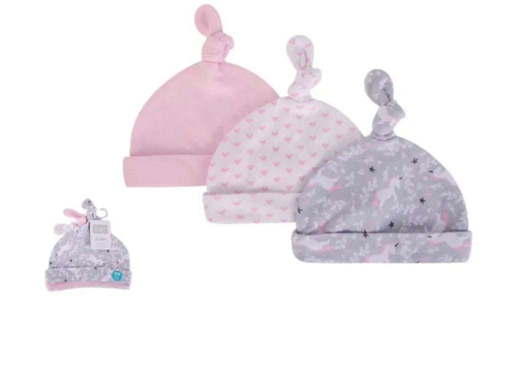 Hudson Baby Knot Cap (Pack of 3)