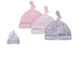 Hudson Baby Knot Cap (Pack of 3)