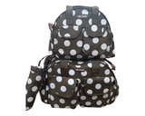 Polka Dots Baby Diaper Bag Set