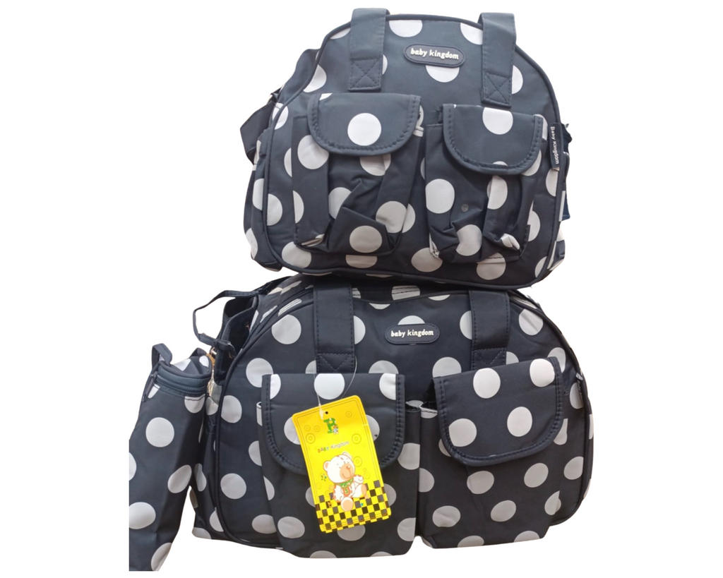 Polka Dots Baby Diaper Bag Set
