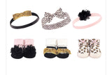 Hudson Baby 6 piece Headband & Sock Set