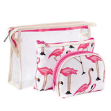 3 pcs Transparent Cosmetic Organizer Beauty Bags