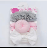 Chiffon Flower Headband Set (3pcs)