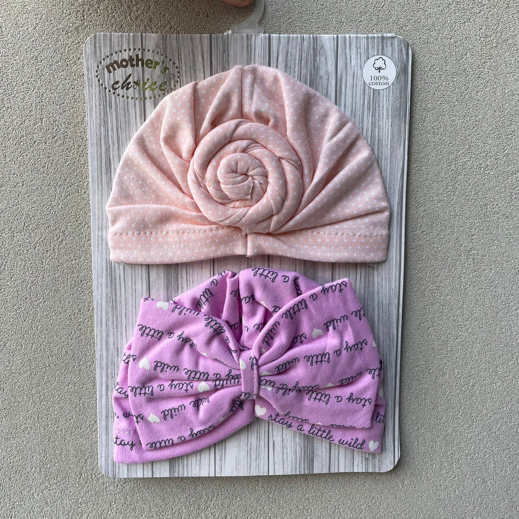 Turban Bow Cap (Pack of 2)