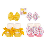 Hudson Baby Sock & Headband Set (4pcs)