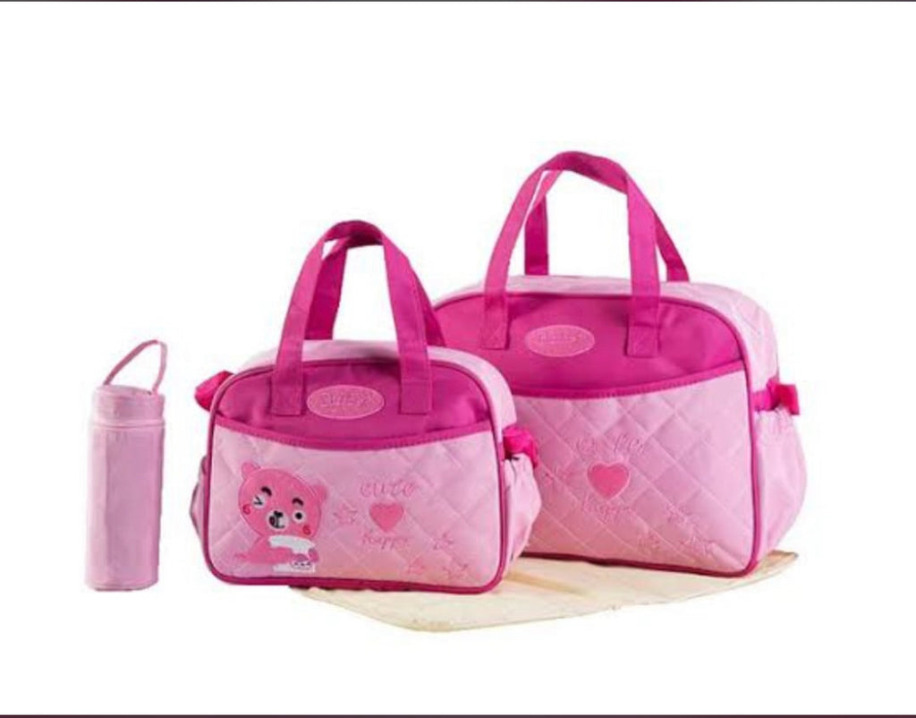 Quilted Diaper Bag Set