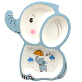 Kids Cartoon Dinning Plates with Partition