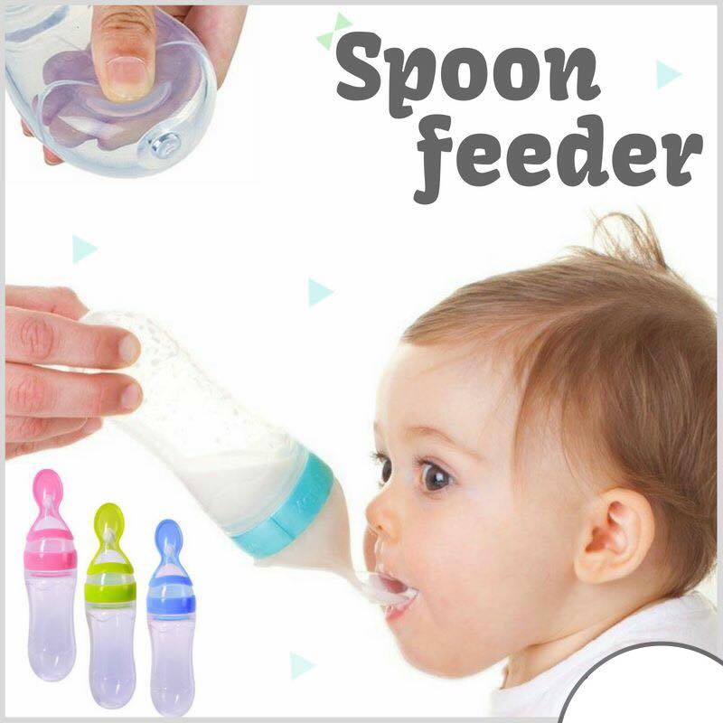 Baby Silicone Spoon Feeder Pacifier and Bowl (Pack of 3)