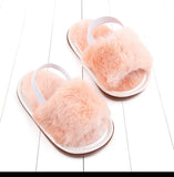 Fur Sandal With Rubber Sole