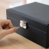 PU Leather Jewellery Box with Lock