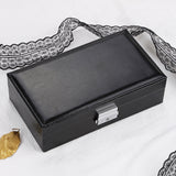 PU Leather Velvet Luxury Jewelry Travel Case With Metal Lock
