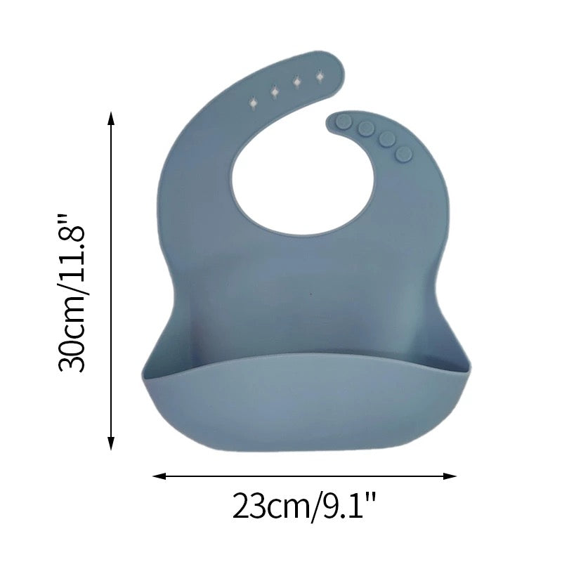 Baby Silicone Bib (Pack of 3)