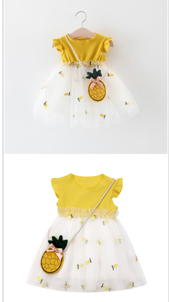 Party Dress with Pineapple Bag