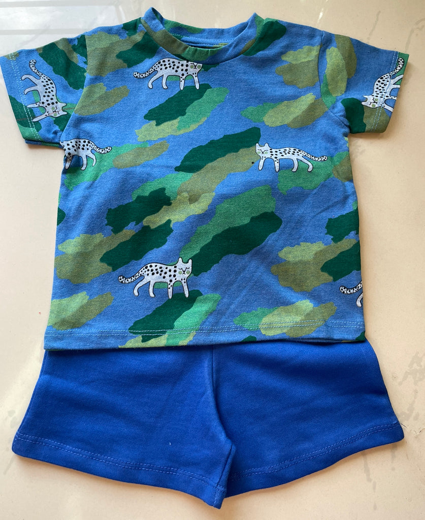 Cheetah Shirt &Shorts Set