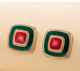 French Retro Square Earring