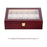 Wooden Watch Storage Box (6/10/12 Slots)