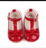 Rubber Sole Bow Ankle Shoes
