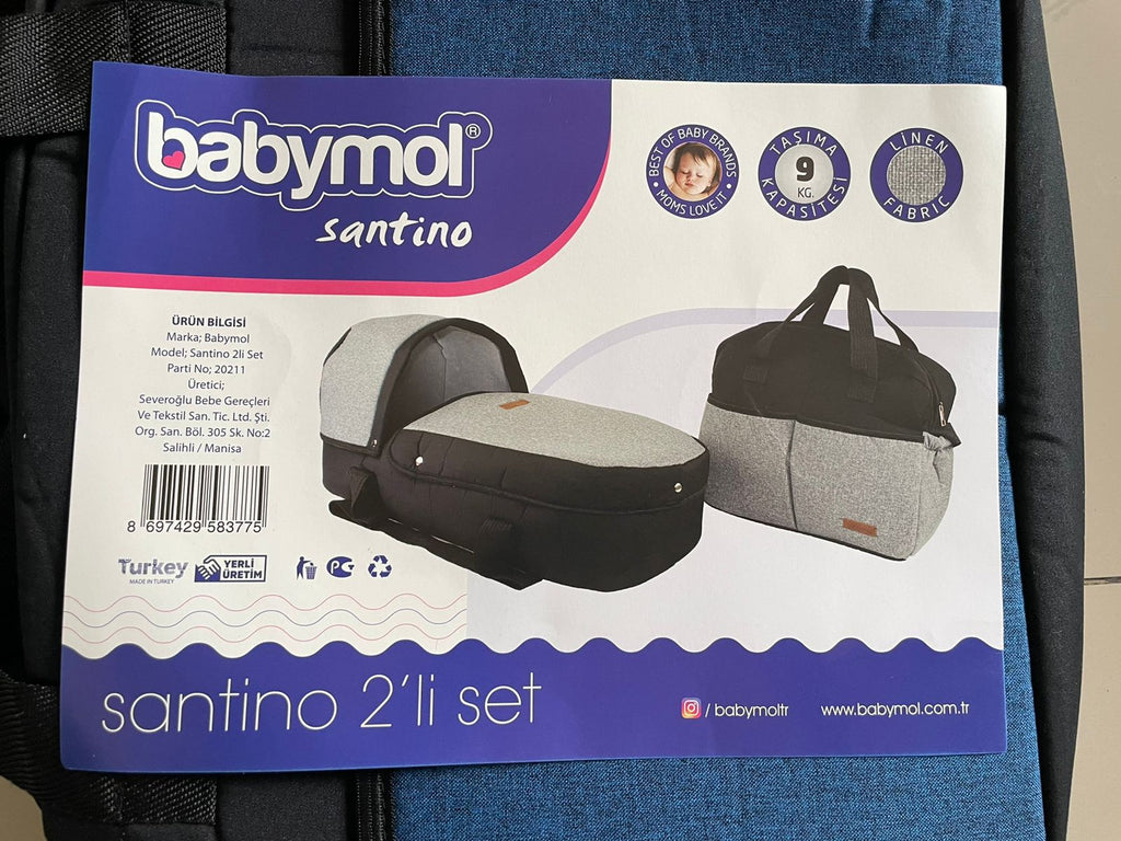 Babymol Santino Carry Bag and Diaper Bag (Pack Of 2)