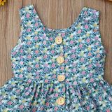 Floral Top With Shorts & Headband (3pcs)