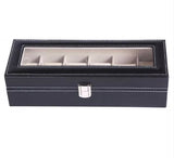 PU Leather Watch Storage Box (6 Slots)