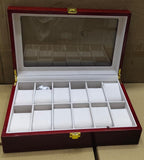Wooden Watch Storage Box (6/10/12 Slots)