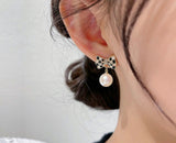 Bow Check Earring