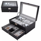PU Leather Watch Storage Box & Jewellery Box