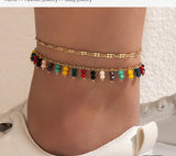 Multi Layer Anklet Set