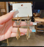 Tassel Butterfly Alloy Earring