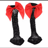 Bow Fishnet Socks