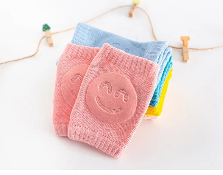 Baby Infant Crawling Smiley Knee Pads (Pack of 4)