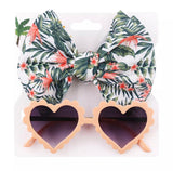 Heart Sunglasses with headwear (2pcs)