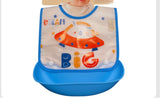 Baby Bib With Soft Plastic Tray Detachable