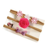 3 pcs Floral Headband Set